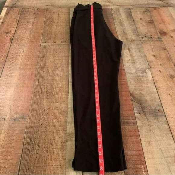 Do + Be womens paper bag style black carrier wear work pants with belt -L - Picture 10 of 10